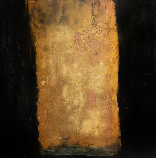 Painting 100x100 - black and gold